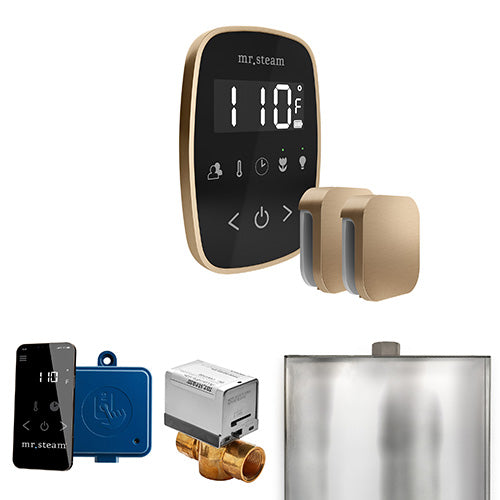 Mr. Steam Black Fascia / Brushed Bronze Mr.Steam ButlerFlex Max Steam Shower Control Package