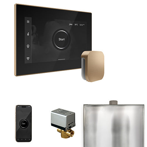 Mr. Steam Black Fascia / Brushed Bronze Mr. Steam XButler Control Package