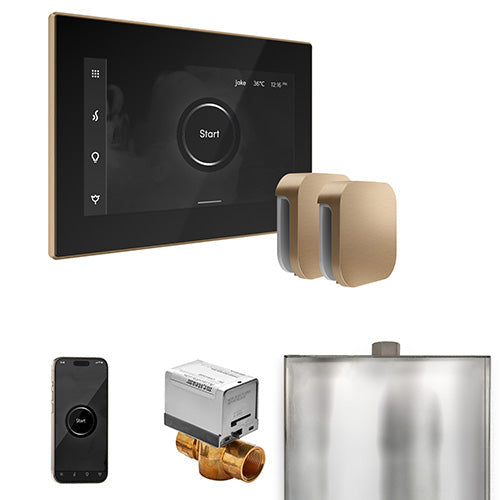 Mr. Steam Black Fascia / Brushed Bronze Mr. Steam XButler Max Control Package
