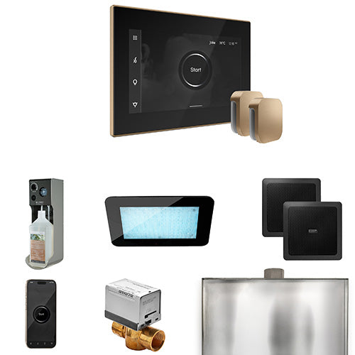 Mr. Steam Black Fascia / Brushed Bronze Mr. Steam XDream Max Control Package