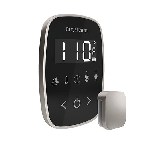 Mr. Steam Black Fascia / Brushed Nickel Mr.Steam TempoFlex Steam Shower Control