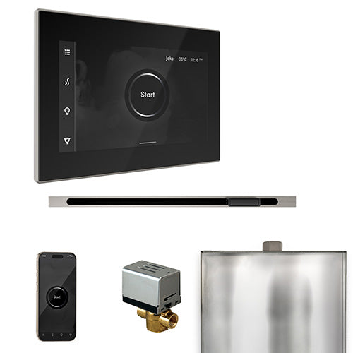 Mr. Steam Black Fascia / Brushed Nickel Mr. Steam XButler Linear Control Package