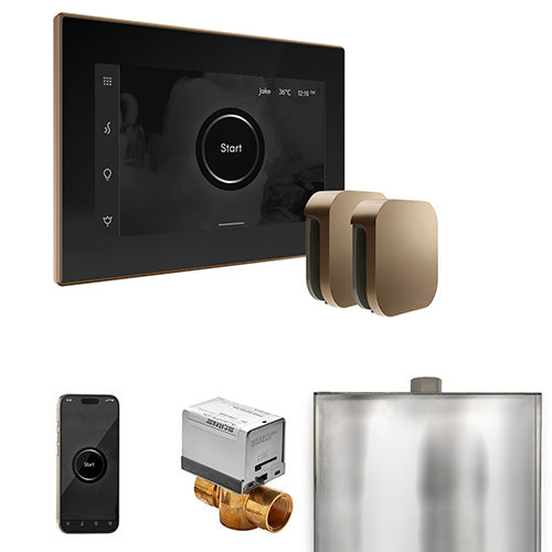 Mr. Steam Black Fascia / Nouveau Bronze Mr. Steam XButler Max Control Package