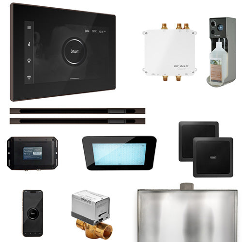 Mr. Steam Black Fascia / Oil Rubbed Bronze Mr. Steam Bliss MAX Linear Steam Control Package