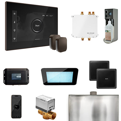 Mr. Steam Black Fascia / Oil Rubbed Bronze Mr. Steam Bliss MAX Steam Control Package