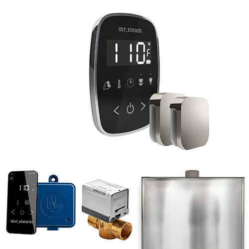 Mr. Steam Black Fascia / Polished Chrome Mr.Steam ButlerFlex Max Steam Shower Control Package