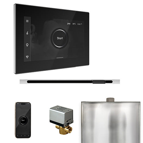 Mr. Steam Black Fascia / Polished Chrome Mr. Steam XButler Linear Control Package