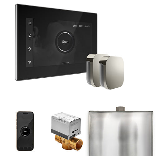 Mr. Steam Black Fascia / Polished Chrome Mr. Steam XButler Max Control Package