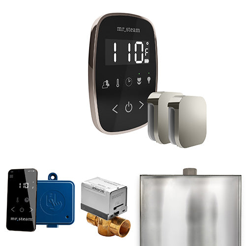 Mr. Steam Black Fascia / Polished Nickel Mr.Steam ButlerFlex Max Steam Shower Control Package