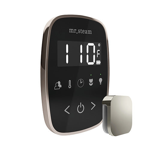 Mr. Steam Black Fascia / Polished Nickel Mr.Steam TempoFlex Steam Shower Control