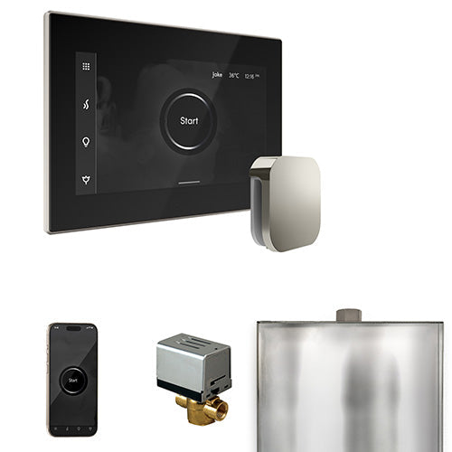Mr. Steam Black Fascia / Polished Nickel Mr. Steam XButler Control Package