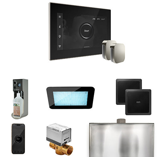 Mr. Steam Black Fascia / Polished Nickel Mr. Steam XDream Max Control Package