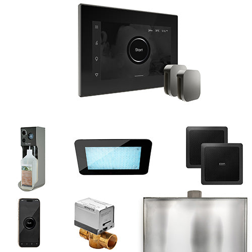 Mr. Steam Black Fascia / Satin Steel Mr. Steam XDream Max Control Package