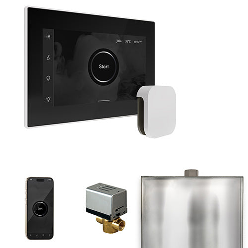 Mr. Steam Black Fascia / White Mr. Steam XButler Control Package