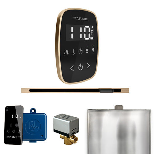Mr. Steam Brushed Bronze / Black Fascia Mr.Steam ButlerFlex Linear Steam Shower Control Package