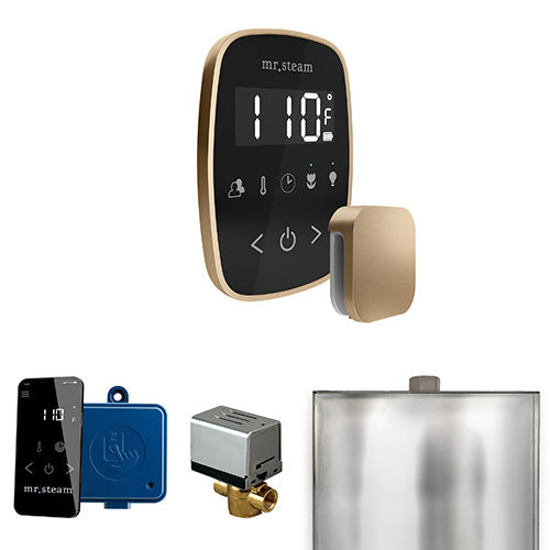 Mr. Steam Brushed Bronze / Black Fascia Mr.Steam ButlerFlex Steam Shower Control Package