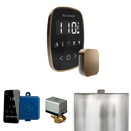 Mr. Steam Nouveau Bronze / Black Fascia Mr.Steam ButlerFlex Steam Shower Control Package