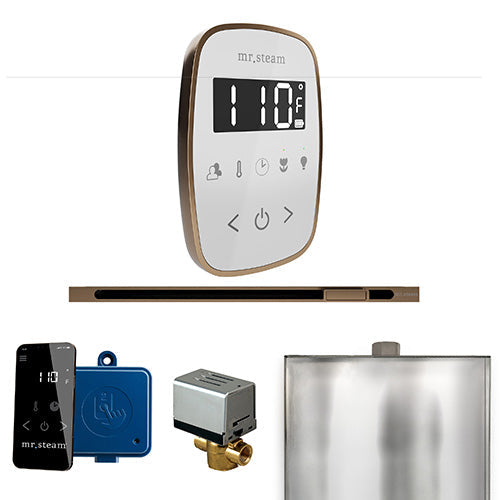 Mr. Steam Nouveau Bronze / White Fascia Mr.Steam ButlerFlex Linear Steam Shower Control Package