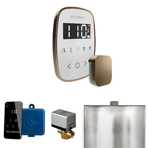 Mr. Steam Nouveau Bronze / White Fascia Mr.Steam ButlerFlex Steam Shower Control Package