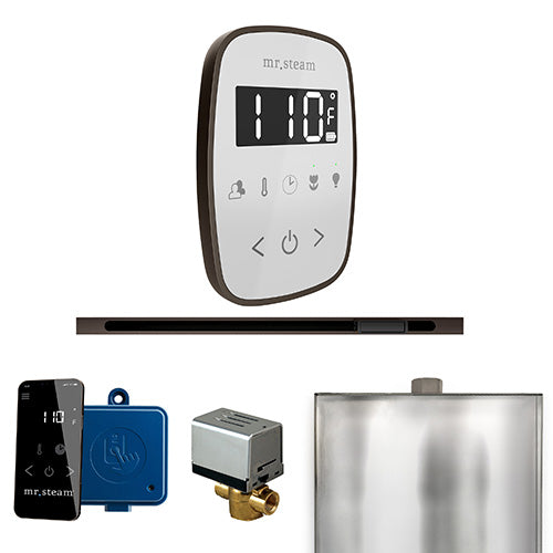 Mr. Steam Oil Rubbed Bronze / White Fascia Mr.Steam ButlerFlex Linear Steam Shower Control Package