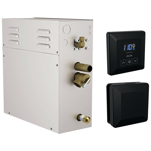 Mr. Steam Steam Generator Matte Black Delta SimpleSteam 7.5kW Kit SimpleSteam ES-7 Steam Generator Kit