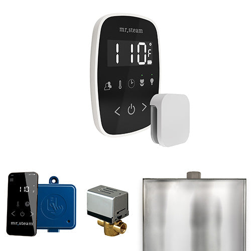 Mr. Steam White / Black Fascia Mr.Steam ButlerFlex Steam Shower Control Package