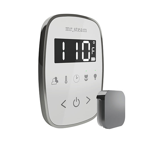 Mr. Steam White Fascia / Brilliant Black Mr.Steam TempoFlex Steam Shower Control