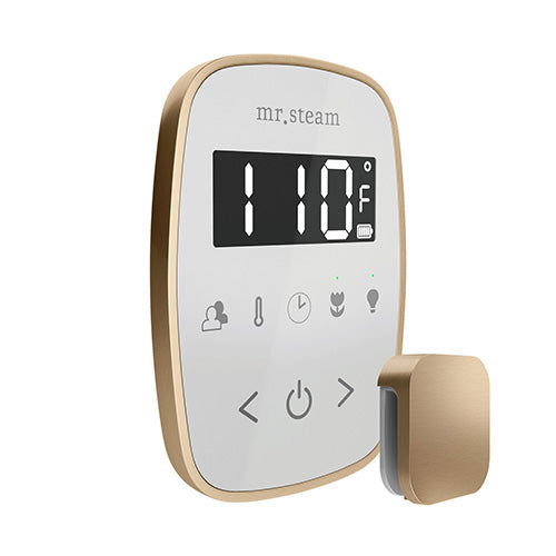 Mr. Steam White Fascia / Brushed Bronze Mr.Steam TempoFlex Steam Shower Control