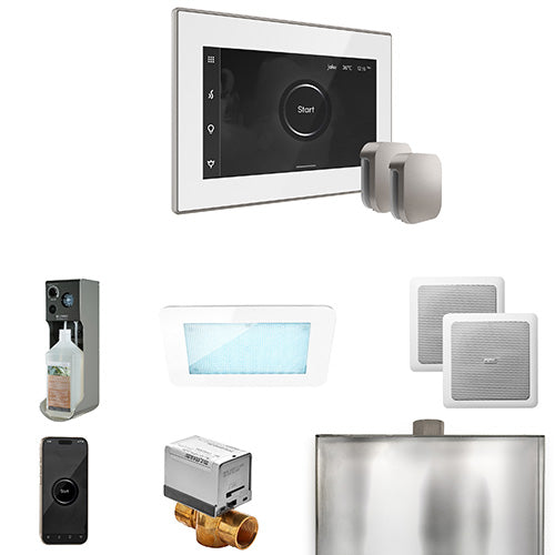 Mr. Steam White Fascia / Brushed Nickel Mr. Steam XDream Max Control Package