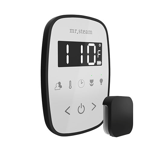 Mr. Steam White Fascia / Matte Black Mr.Steam TempoFlex Steam Shower Control