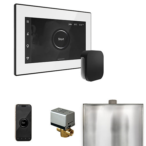 Mr. Steam White Fascia / Matte Black Mr. Steam XButler Control Package