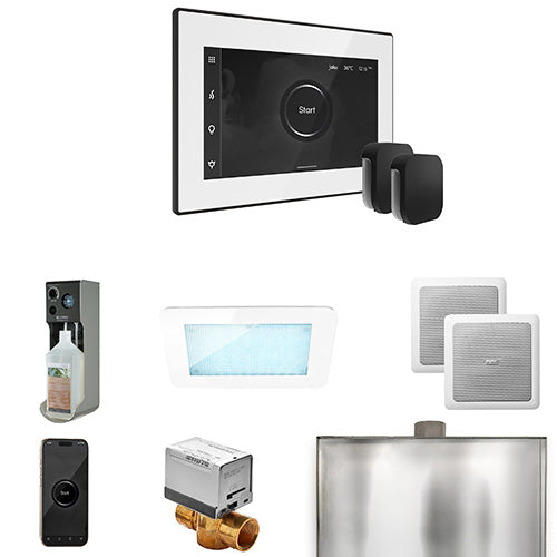 Mr. Steam White Fascia / Matte Black Mr. Steam XDream Max Control Package