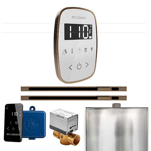 Mr. Steam White Fascia / Nouveau Bronze Mr.Steam ButlerFlex Max Linear Steam Shower Control Package
