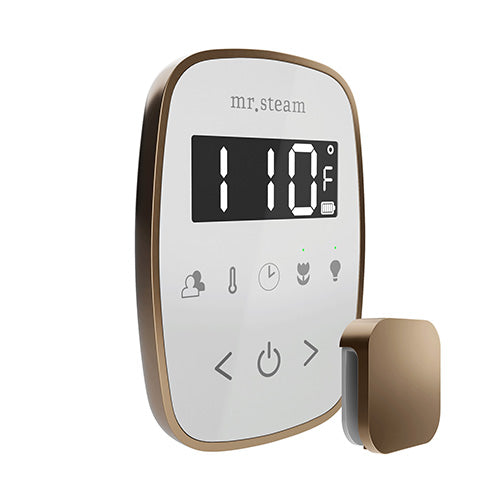 Mr. Steam White Fascia / Nouveau Bronze Mr.Steam TempoFlex Steam Shower Control