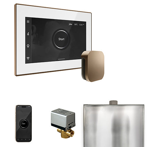 Mr. Steam White Fascia / Nouveau Bronze Mr. Steam XButler Control Package