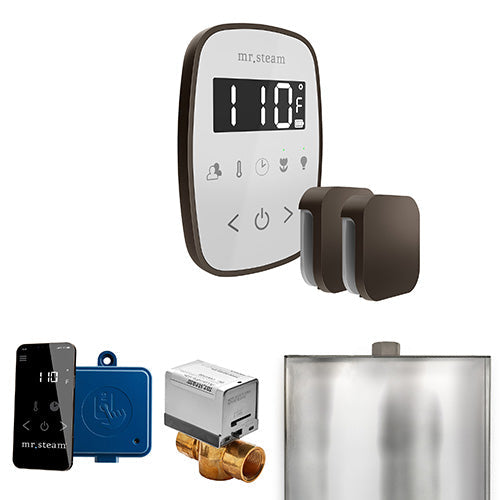 Mr. Steam White Fascia / Oil Rubbed Bronze Mr.Steam ButlerFlex Max Steam Shower Control Package