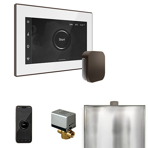 Mr. Steam White Fascia / Oil Rubbed Bronze Mr. Steam XButler Control Package