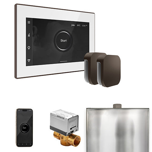 Mr. Steam White Fascia / Oil Rubbed Bronze Mr. Steam XButler Max Control Package
