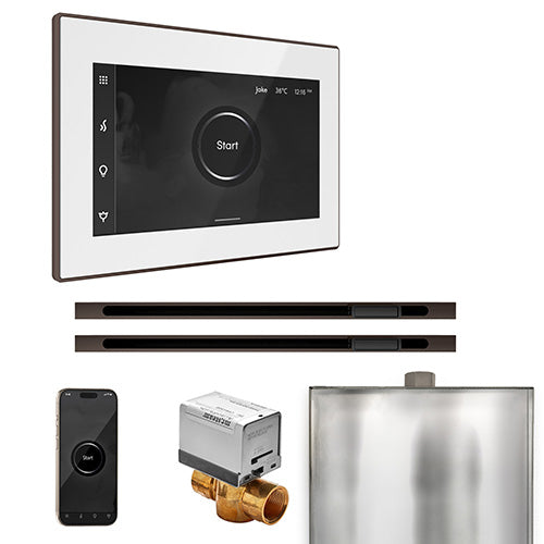 Mr. Steam White Fascia / Oil Rubbed Bronze Mr. Steam XButler Max Linear Control Package