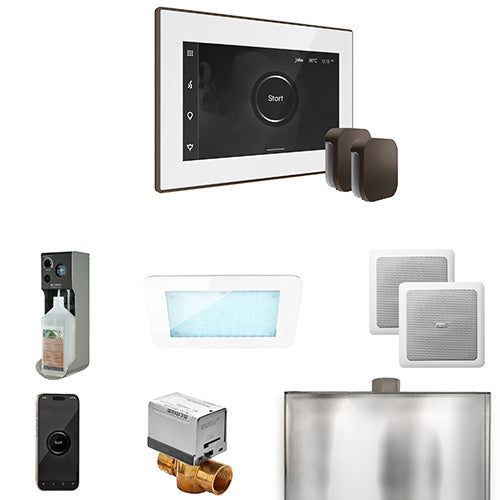 Mr. Steam White Fascia / Oil Rubbed Bronze Mr. Steam XDream Max Control Package