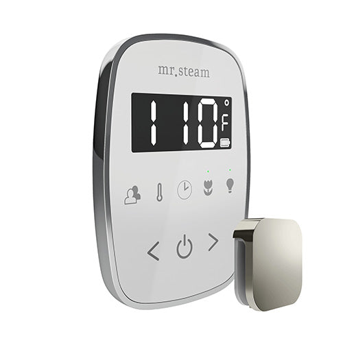 Mr. Steam White Fascia / Polished Chrome Mr.Steam TempoFlex Steam Shower Control