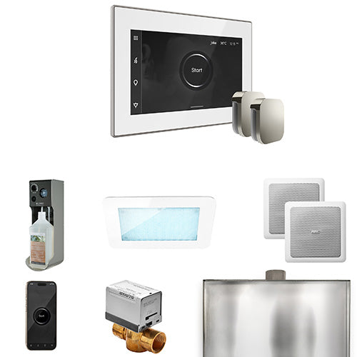 Mr. Steam White Fascia / Polished Chrome Mr. Steam XDream Max Control Package