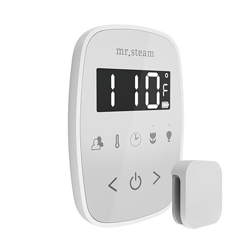 Mr. Steam White Fascia / White Mr.Steam TempoFlex Steam Shower Control