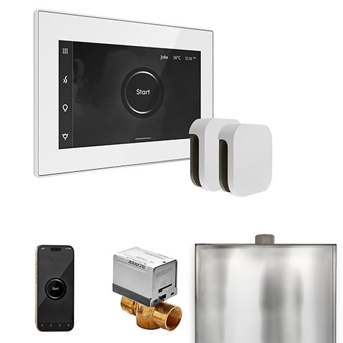 Mr. Steam White Fascia / White Mr. Steam XButler Max Control Package