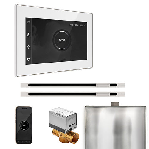 Mr. Steam White Fascia / White Mr. Steam XButler Max Linear Control Package