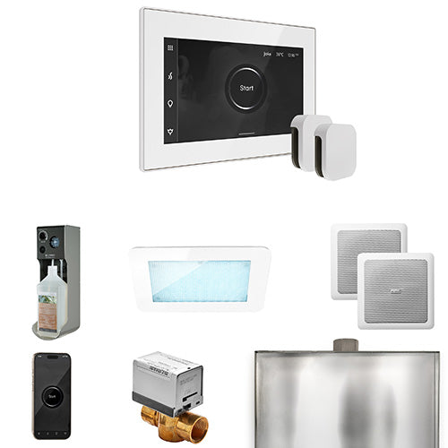 Mr. Steam White Fascia / White Mr. Steam XDream Max Control Package
