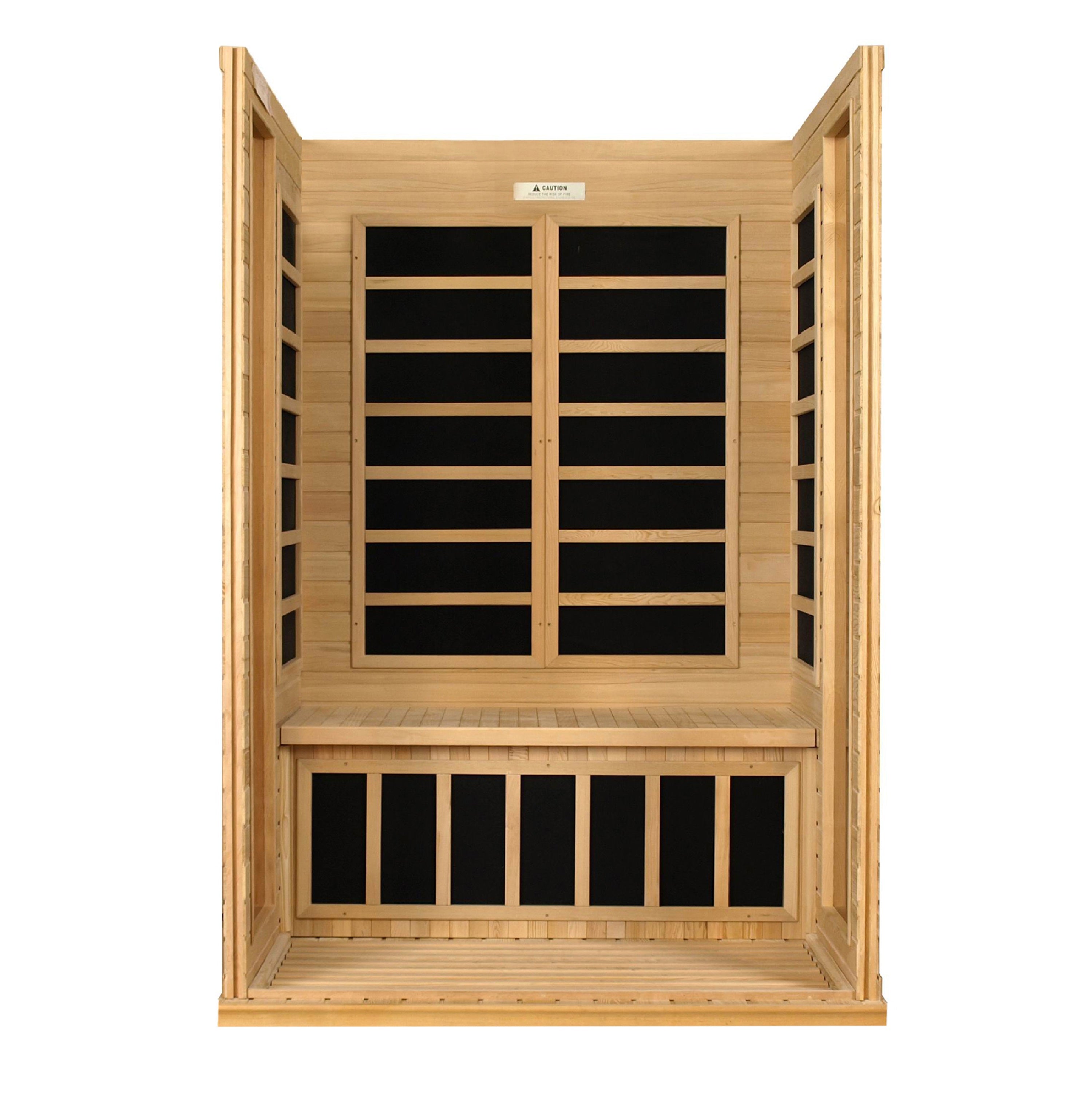 Premium Saunas Dynamic "Versailles" 2 Person Ultra Low EMF Far IR Sauna (DYN-6202-03 Elite)