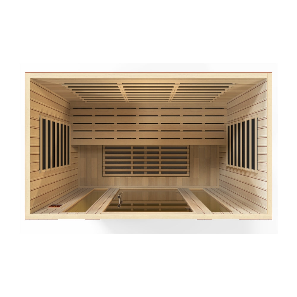 Premium Saunas Golden Designs Bergamo Elite 4-Person Ultra Low EMF FAR Infrared Sauna | DYN-6440-01 Elite