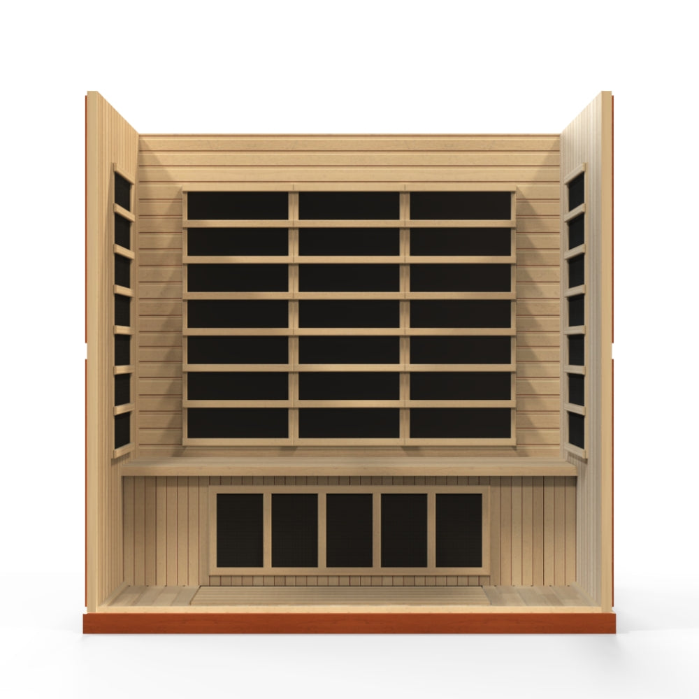 Premium Saunas Golden Designs Bergamo Elite 4-Person Ultra Low EMF FAR Infrared Sauna | DYN-6440-01 Elite