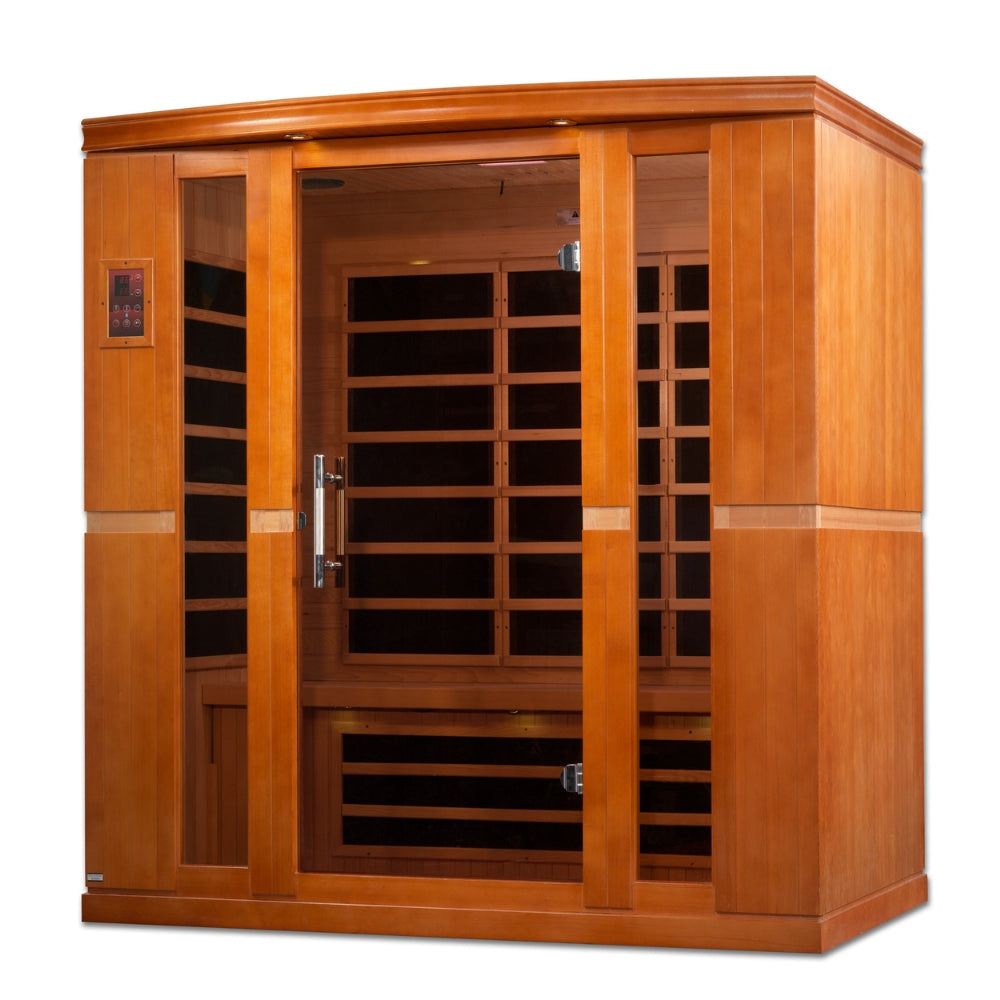 Premium Saunas Golden Designs Bergamo Elite 4-Person Ultra Low EMF FAR Infrared Sauna | DYN-6440-01 Elite